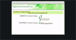 Desktop Screenshot of egererdo.hu